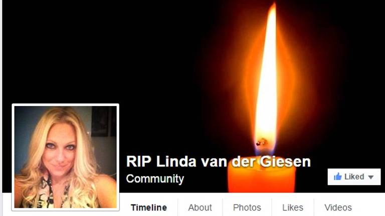 Facebook-pagina voor Linda van der Giesen (bron: Facebook).