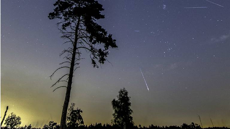 Bij de Loonse en Drunense Duinen waren de vallende sterren mooi te zien. (Foto: Gijs de Reijke).