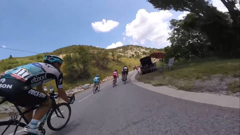 Afdalen in de Tour: geen angst, geen twijfel.