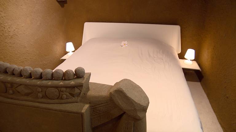 Een kamer in het Zandhotel