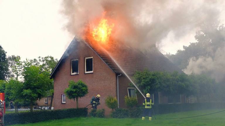 Bewoner raakt zwaargewond bij brand die hij waarschijnlijk zelf heeft aangestoken