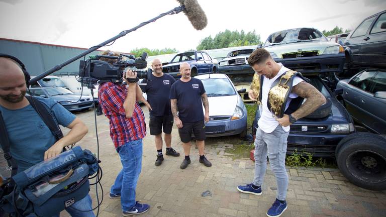 Opnames van de realityserie over Nieky Holzken (foto: ANP)