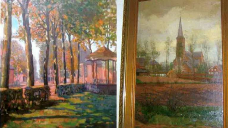 Auto zonsopkomst tiran Museum Oirschot krijgt vier bijzondere schilderijen van parochie in Liempde  - Omroep Brabant