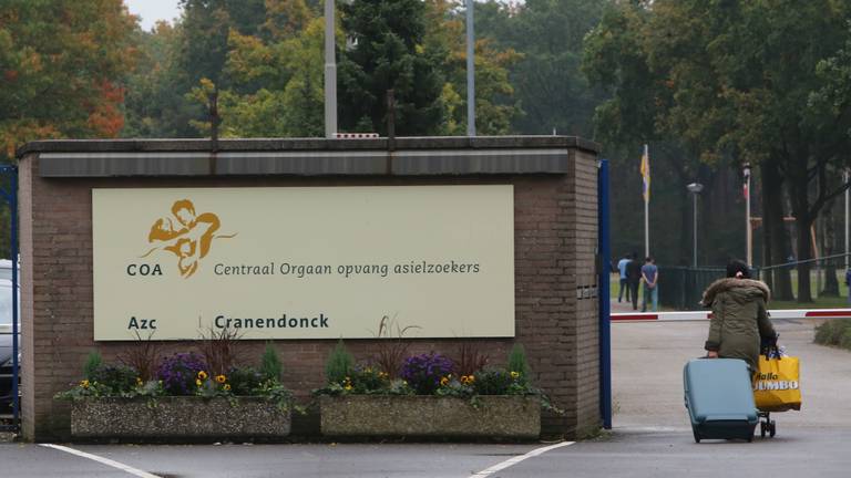 Aankomst van vluchtelingen in Budel