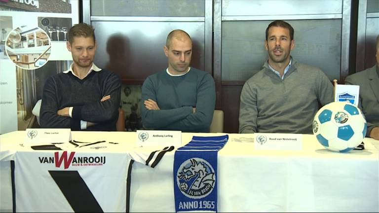 Drie FC Den Bosch-iconen: Theo Lucius (l) Anthony Lurling (m) en Ruud van Nistelrooij (r).