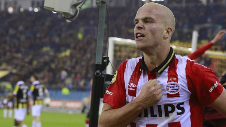 Jorrit Hendrix bezorgde PSV zaterdagavond een record