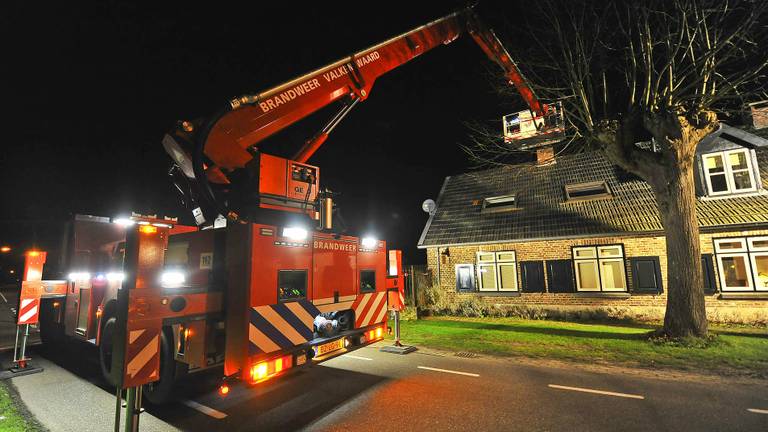 Brand in Riethoven (foto: SQ Vision)