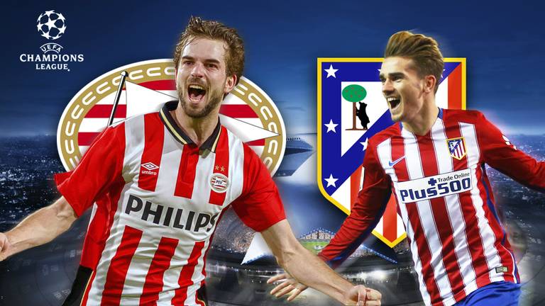 Volle bak bij PSV-Atlético Madrid