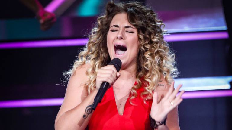 Melissa Janssen uit Eindhoven en Dave Vermeulen uit Helmond door naar halve finale TVOH (Foto: ANP) 