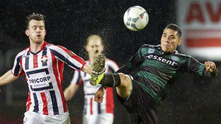 Maduro scoorde in de 94ste minuut de gelijkmaker tegen Willem II. (Foto: VI Images)