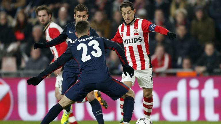 PSV aast op revanche tegen Atlético Mardrid in de Champions League