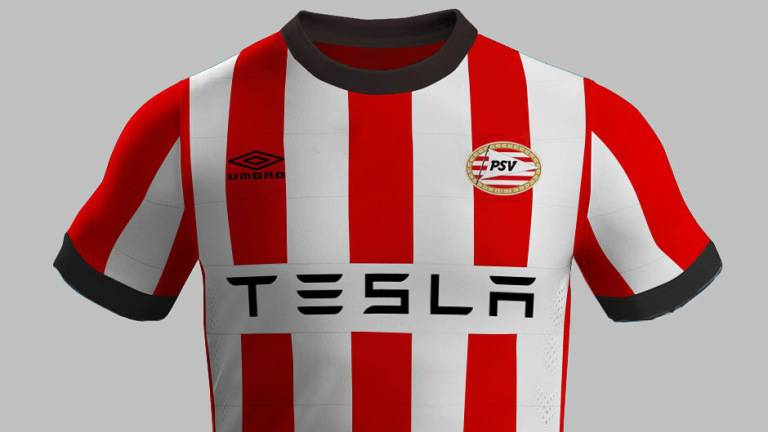 Zo zou het nieuwe thuisshirt eruit zien. (foto: World of Umbro blog)