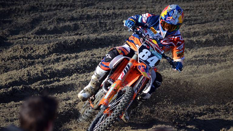 Jeffrey Herlings klasse apart in Axel(Foto Alfred Benjamins).  