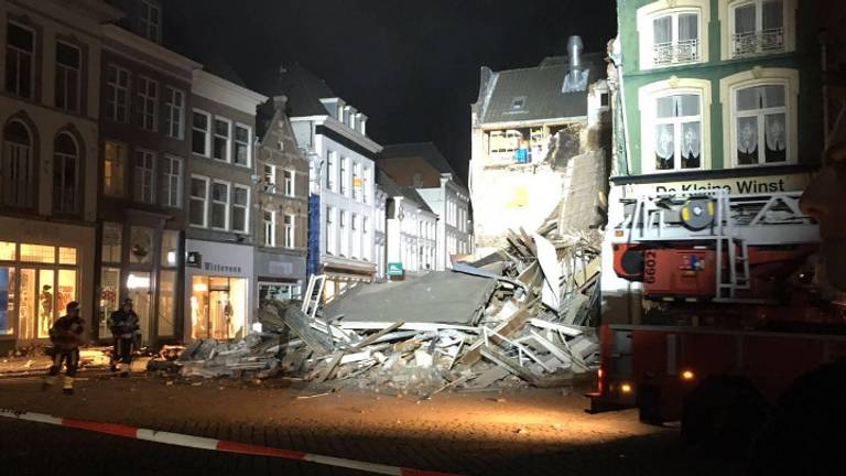 Ingestort gebouw van dichtbij Ravage in Den Bosch (foto: Jan van Onzenoort)