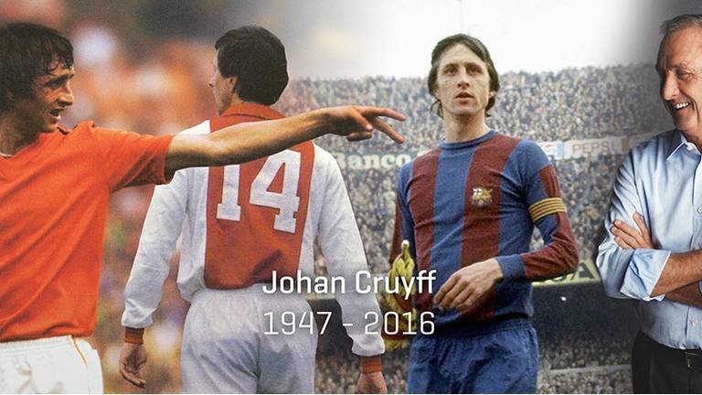 Johan '14' Cruijff is overleden (foto World of Cruyff)