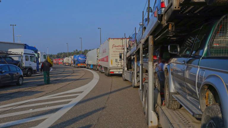 Files, onderhand een bekend beeld bij de grens (foto: archief).