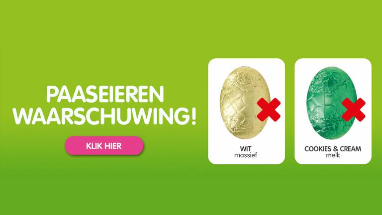 Kruipen geluk schaduw Plastic in chocolade paaseitjes Jamin, eitjes uit de schappen - Omroep  Brabant