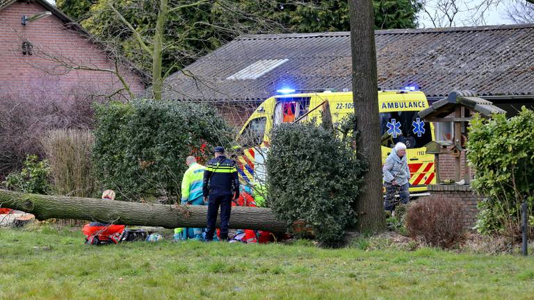 Het ongeluk gebeurde zaterdagmiddag. (Foto: SQ Vision).