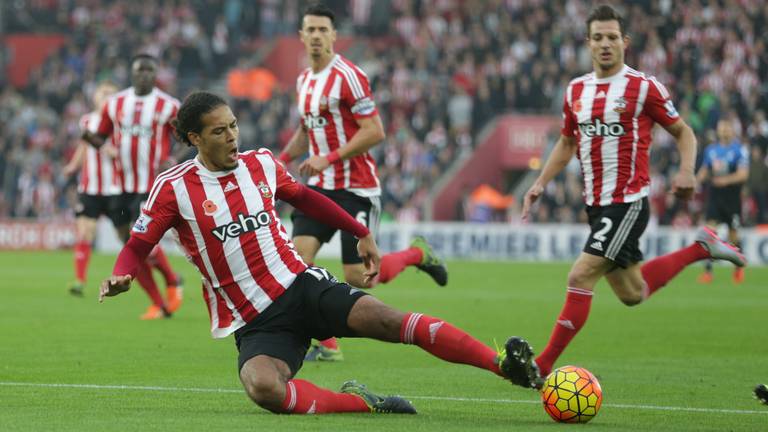 Virgil van Dijk is een steunpilaar van Southampton. (Foto: VI Images).