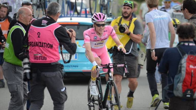 Kruijswijk tijdens de Giro