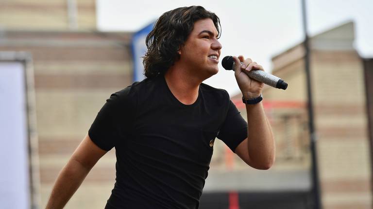 Roy Donders op Festival van het Levenslied in zijn Tilburg. Foto: Jack Brekelmans