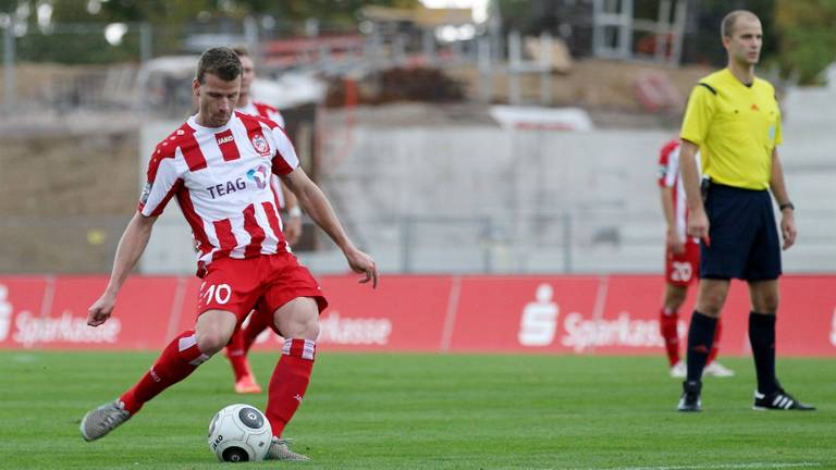 Marc Höcher in actie voor zijn vorige werkgever