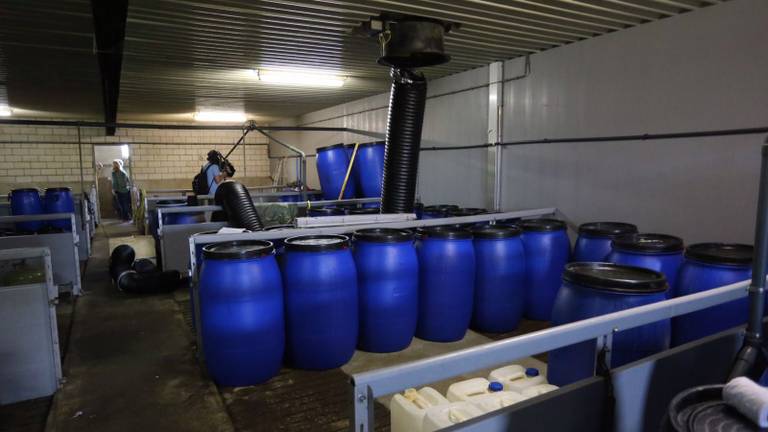 Het drugslab in Maarheeze. (Archieffoto: SQ Vision)