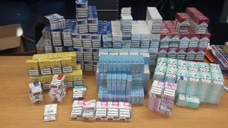 De gevonden sigaretten (foto: politie)