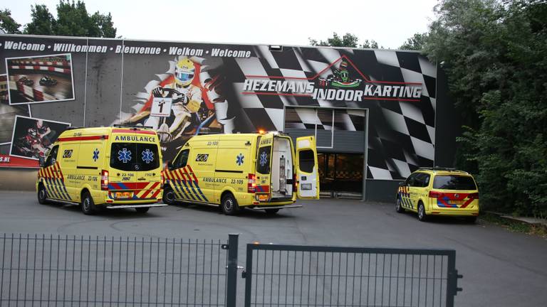 Ernstig ongeluk bij kartbaan (foto: Gabor Heeres / SQ Vision)