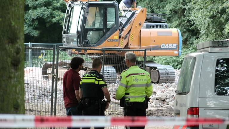 Menselijke resten aangetroffen tijdens werkzaamheden (foto: GinoPress)