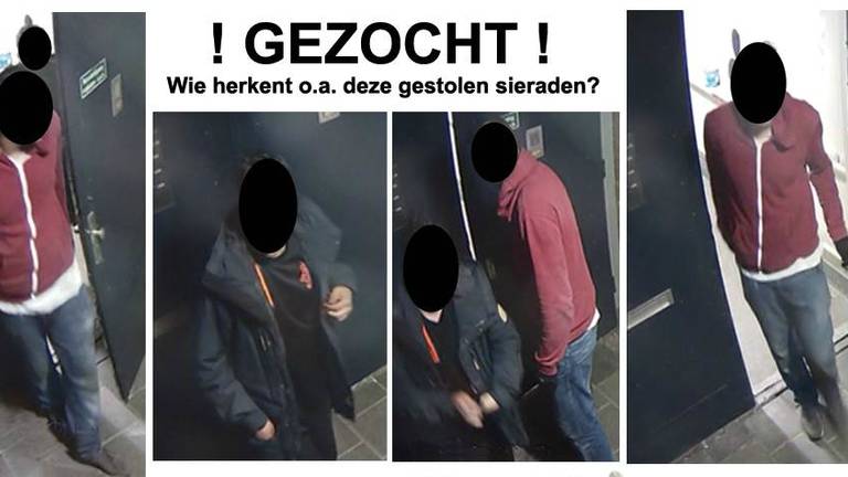 De daders staan vooralsnog onherkenbaar op beeld.