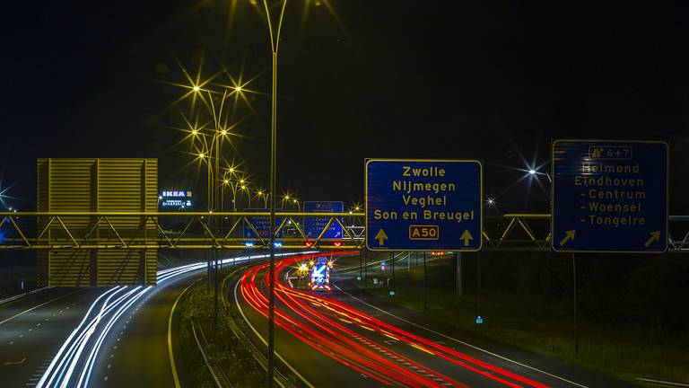 De weg werd afgesloten. (Foto: Sander van Gils)