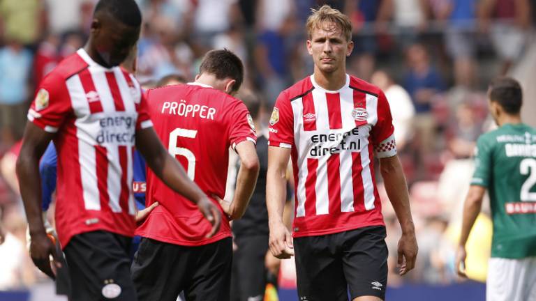 Luuk de Jong had zondag niet echt niet zijn dag