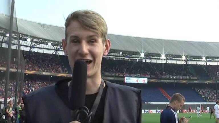 Willem Vink in de Kuip.