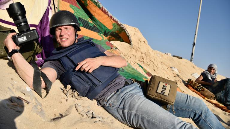 De laatste foto die werd gemaakt van Jeroen Oerlemans (foto: Hollandse Hoogte)