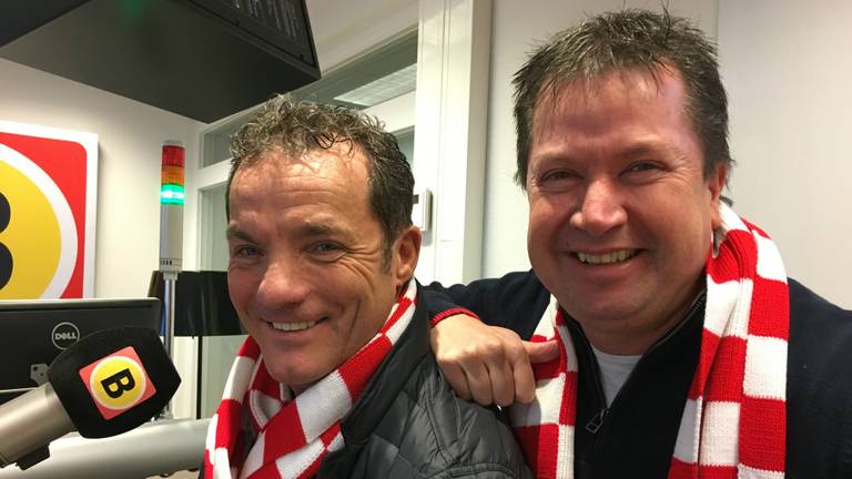 John de Bever en zijn platenbaas Adri van den Berk