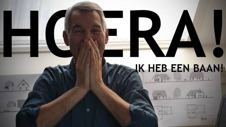 Ad is helemaal blij met zijn nieuwe baan (foto: Facebook)