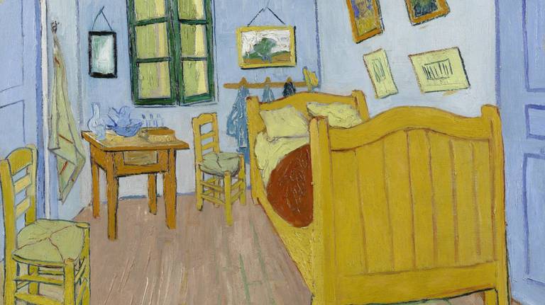 Het bed waar het om gaat (beeld: Van Gogh Museum)