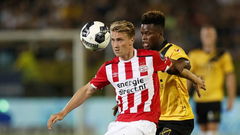 Verreth in actie in de Jupiler League tegen NAC Breda (foto: VI Images)