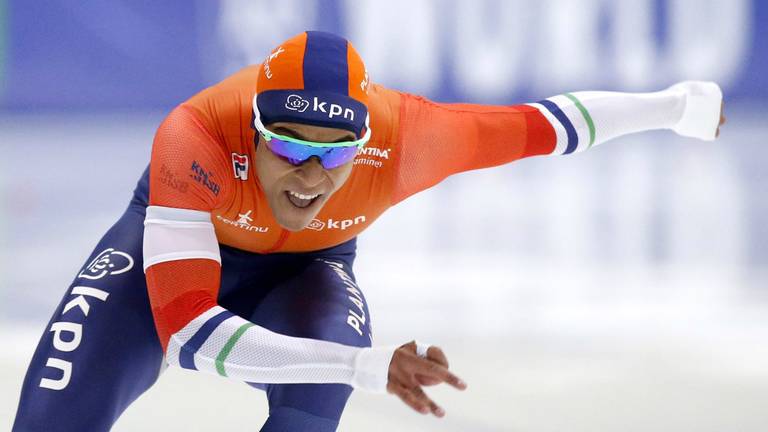 Daidai Ntab op weg naar goud op de 500 meter (foto: ANP)