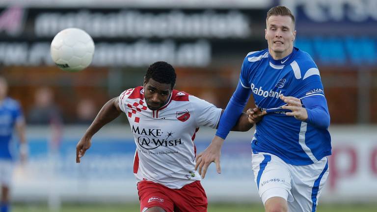 Quentin Jakoba scoorde de 2-3, het was te weinig voor een punt (foto: OrangePictures) 