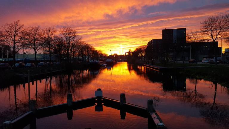 De Piushaven ziet er magisch uit. (Foto: @Diator61/Twitter)