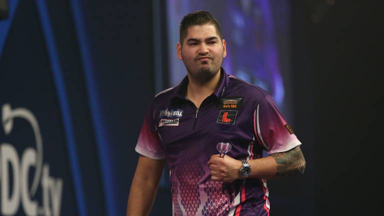 Jelle Klaasen op het WK, waar hij in de derde ronde uitgeschakeld werd (foto: VI Images)