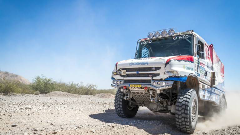 Maurik van den Heuvel tijdens een eerdere Dakar Rally.