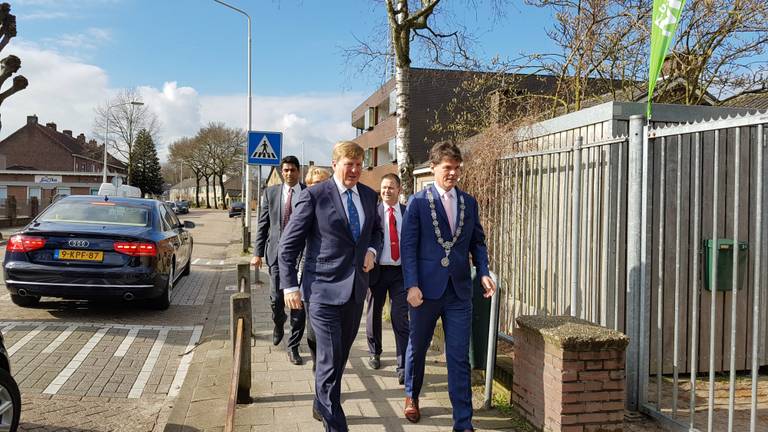 Koning bezoekt basisschool Sint Maerte in Breda