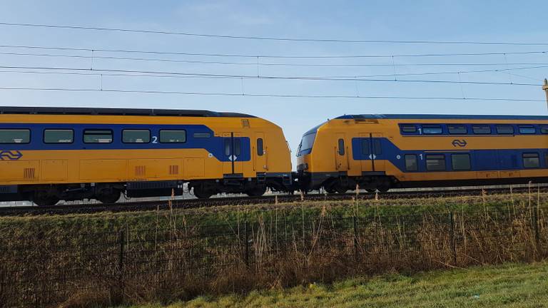 Tussen Breda in Tilburg was ineens het achterste deel van de trein kwijt