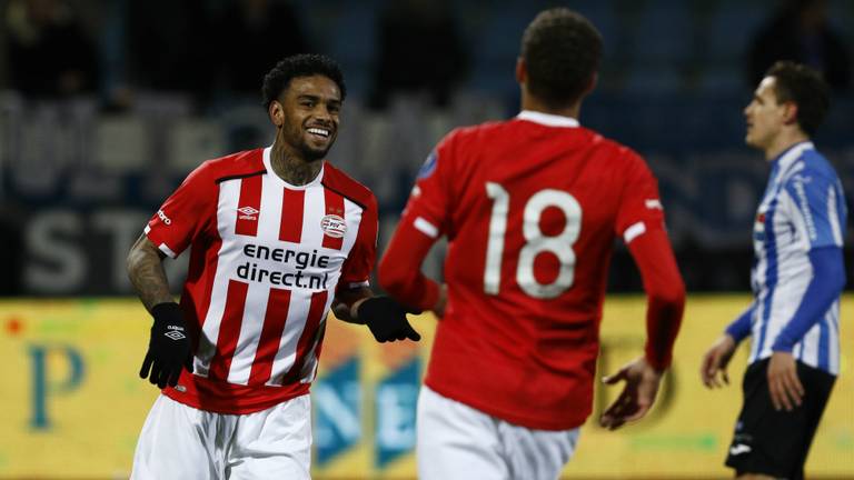 Jürgen Locadia maakte zijn eerste goal sinds de kampioenswedstrijd tegen PEC Zwolle (foto: OrangePictures).