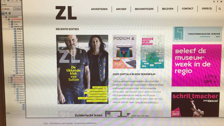 De website van Zuiderlucht.