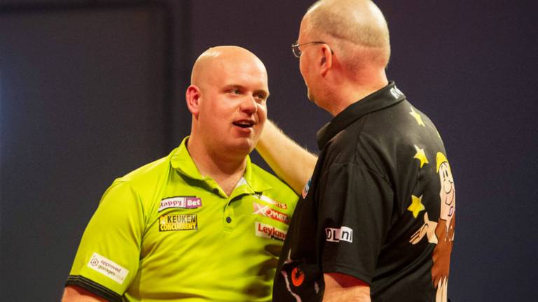 Van Gerwen speelt donderdag tegen Barney (foto: VI Images)