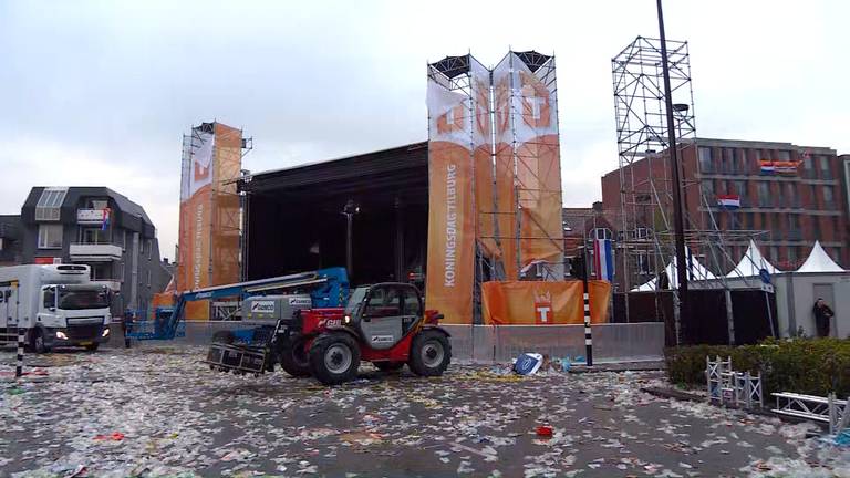 De troep op het Piusplein na Koningsdag.